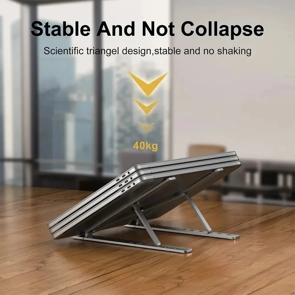 Aluminum Alloy Adjustable Portable Folding Notebook Stand